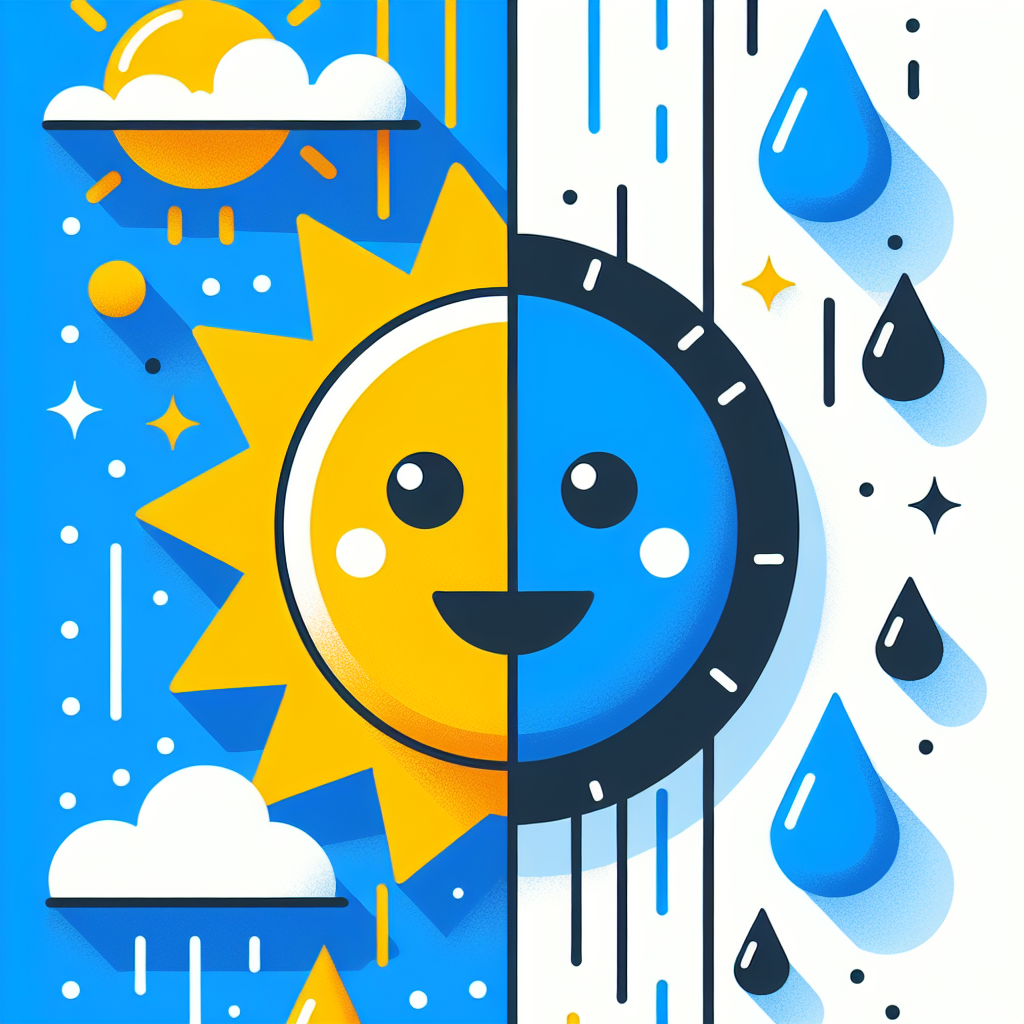 Previsioni meteo: sole e pioggia protagonisti