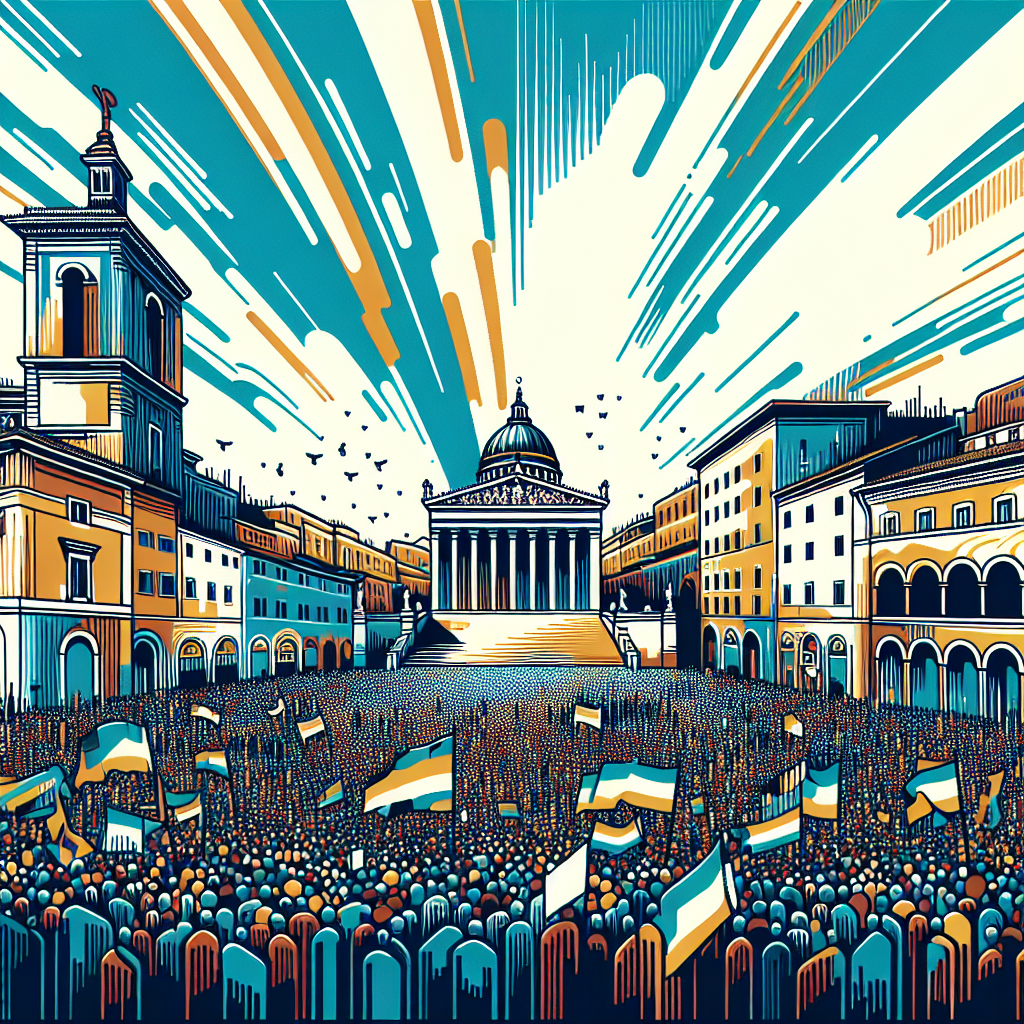 Grande partecipazione al corteo pro-Palestina a Roma