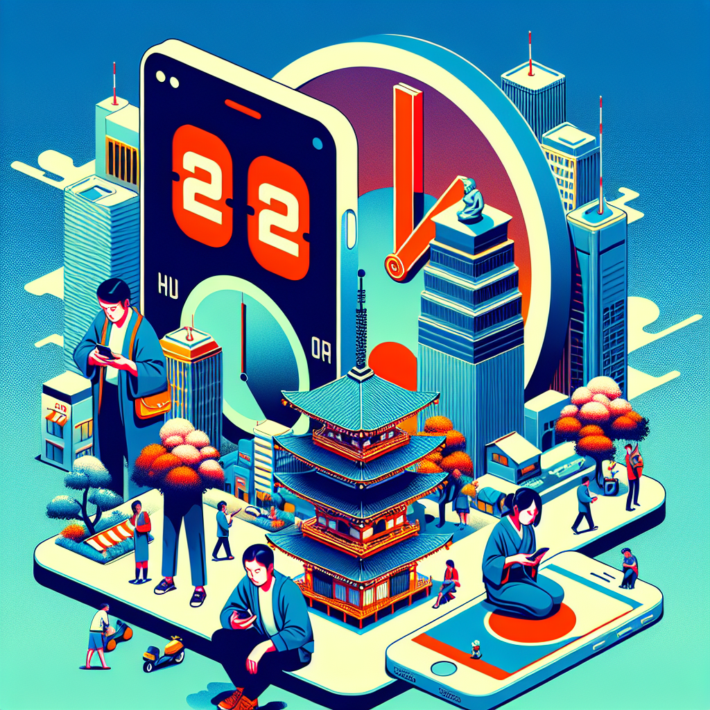 Città giapponese limita uso smartphone a 2 ore