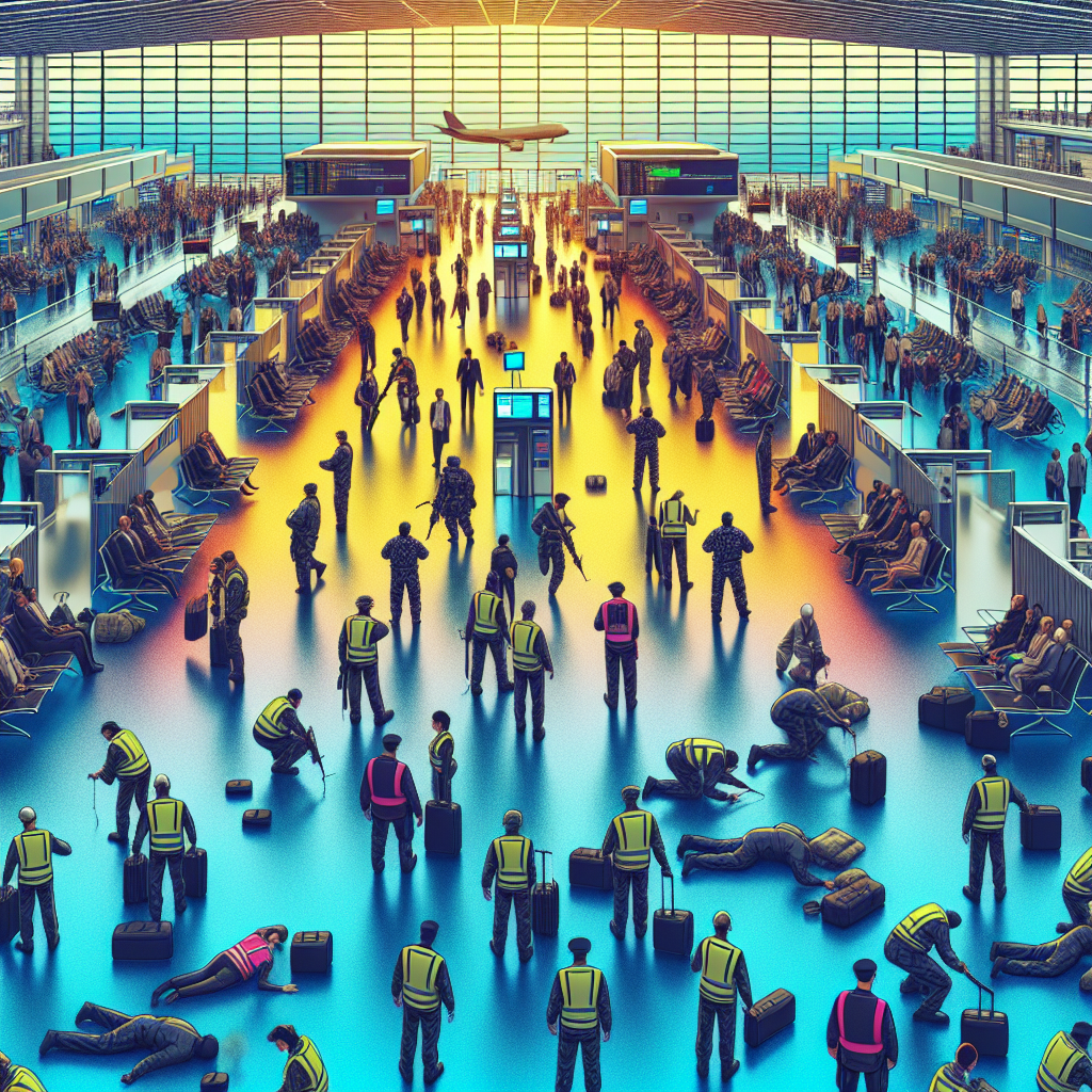 Simulazione Antiterrorismo al Terminal 5 di Fiumicino