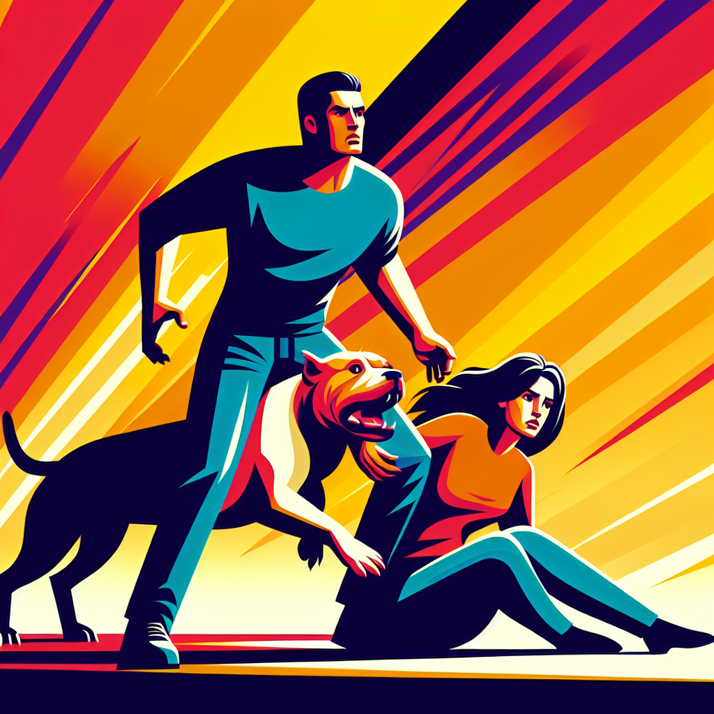 Dramma familiare: moglie salva marito dall'attacco del pitbull