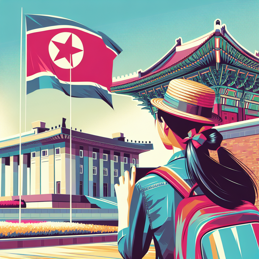 La figlia di Kim al mausoleo in Corea del Nord