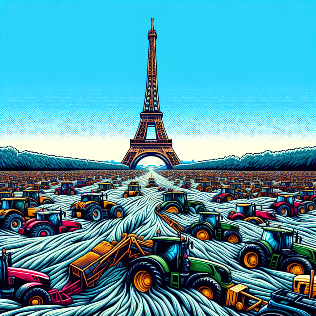 Parigi invasa da trattori contro il Mercosur