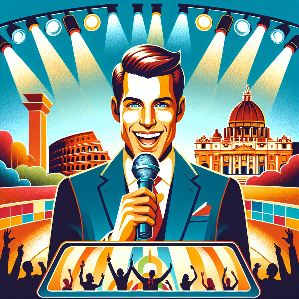 Carlo Conti: il nuovo spot di Sanremo a Roma