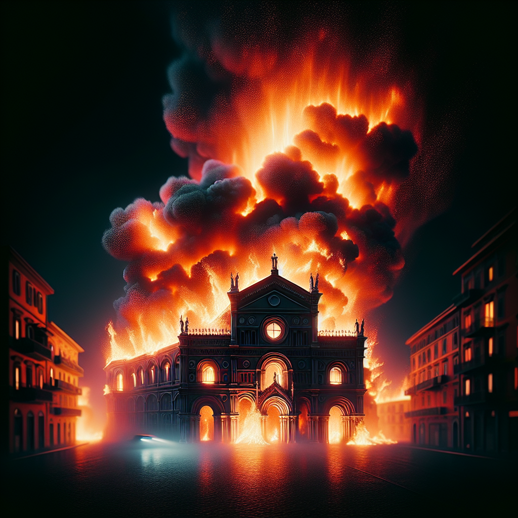 Incendio devasta il Teatro Sannazaro di Napoli