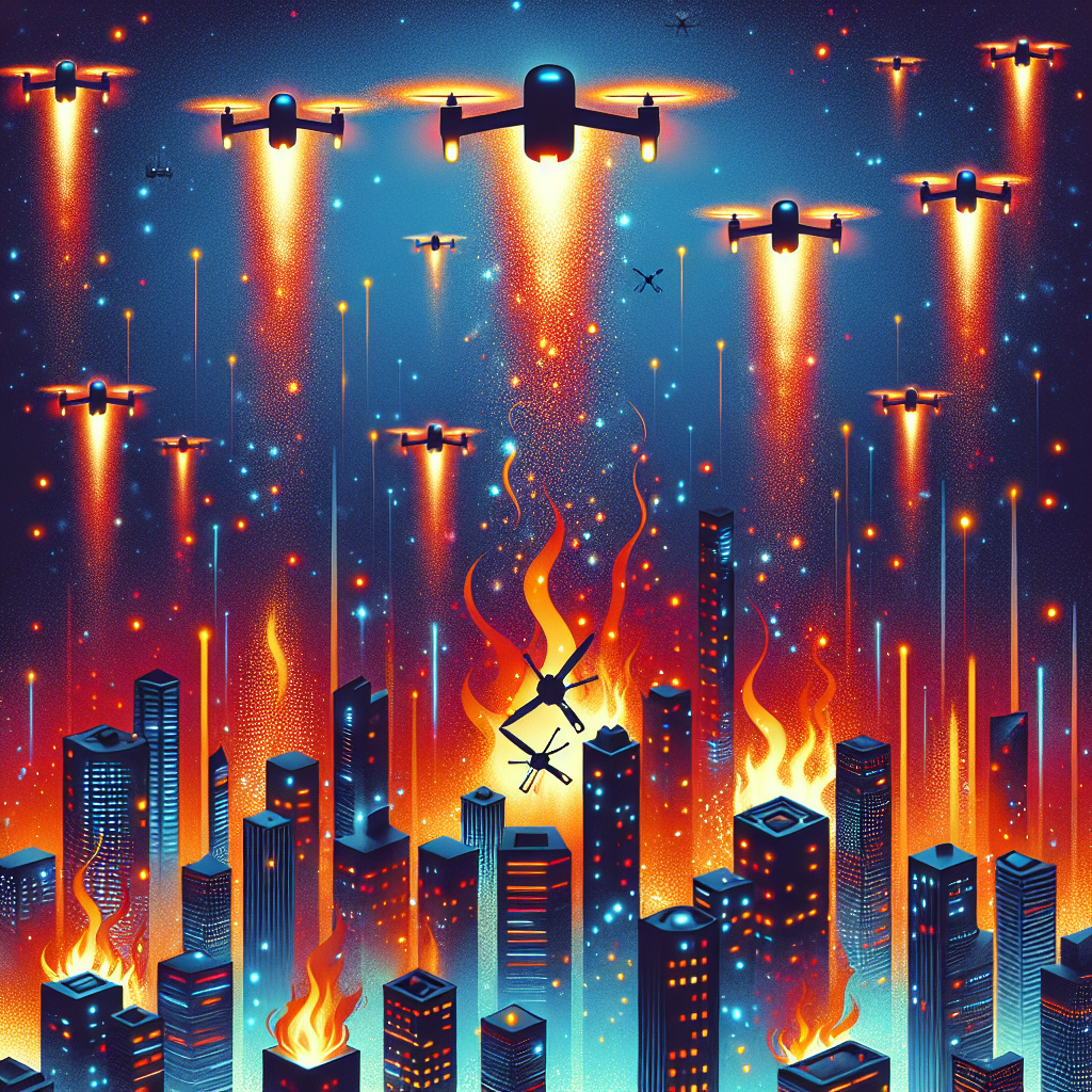 Odessa sotto attacco: incendi e droni in azione