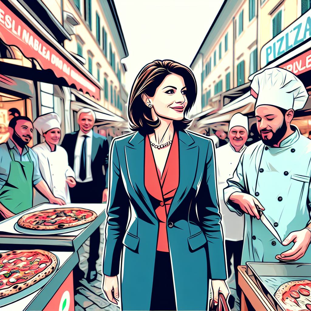 Giorgia Meloni visita PizzAut a Monza